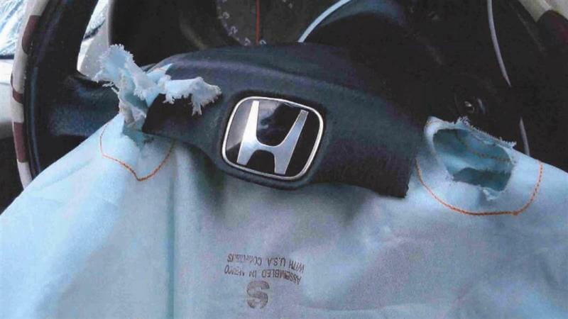 Honda airbag mishap