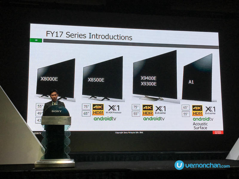 Sony Expo 2017 Bravia OLED 4K TV
