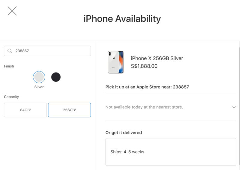 Apple iPhone X pre-order