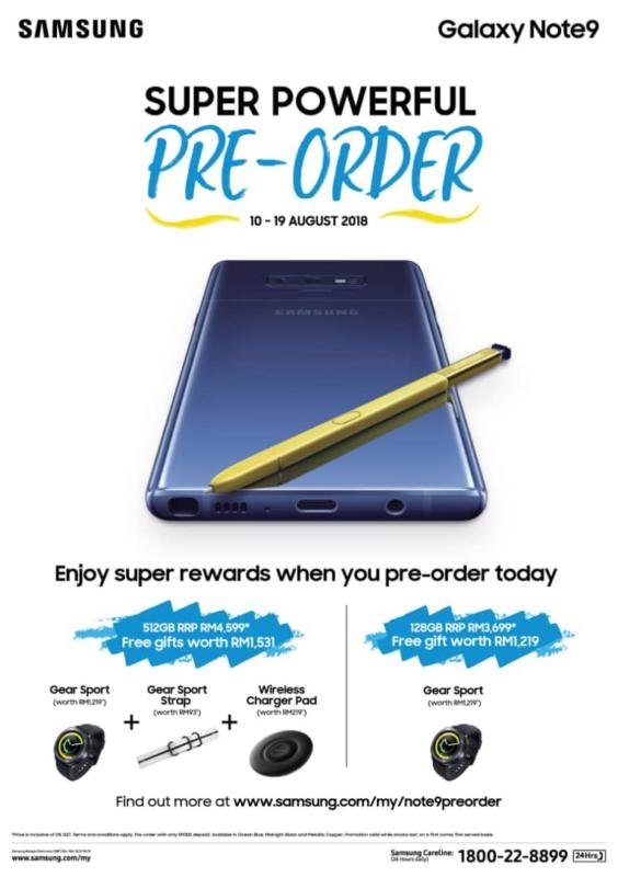 Samsung Galaxy Note9 pre-order