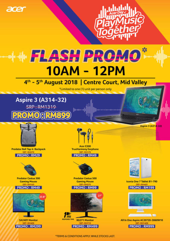 Acer Day 2018 Flash Promo