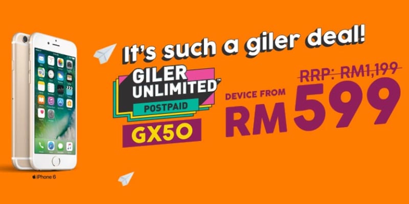 U Mobile GX50 Giler Unlimited iPhone 6