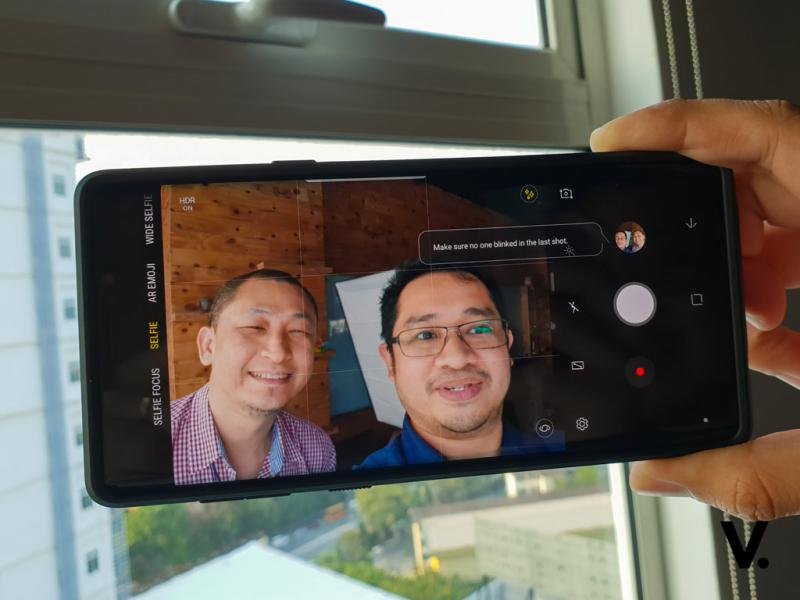 Samsung Galaxy Note9 selfie camera