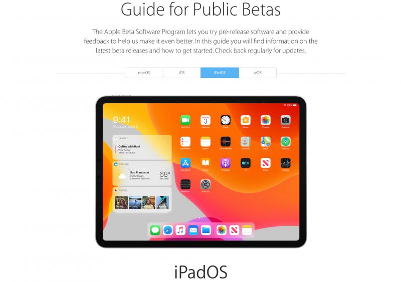 IPadOS Public Beta