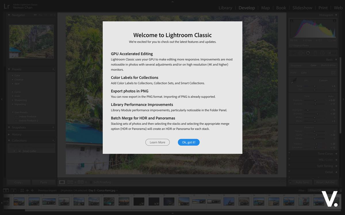 Adobe Lightroom Classic August Photography Update