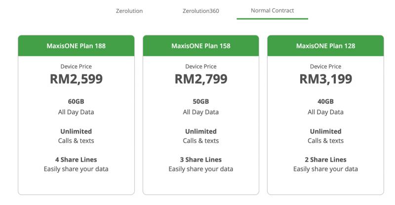 Maxis Galaxy Note10+ Normal Contract
