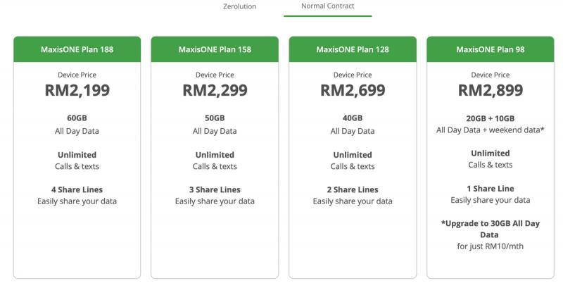 Maxis Galaxy Note10 Normal Contract