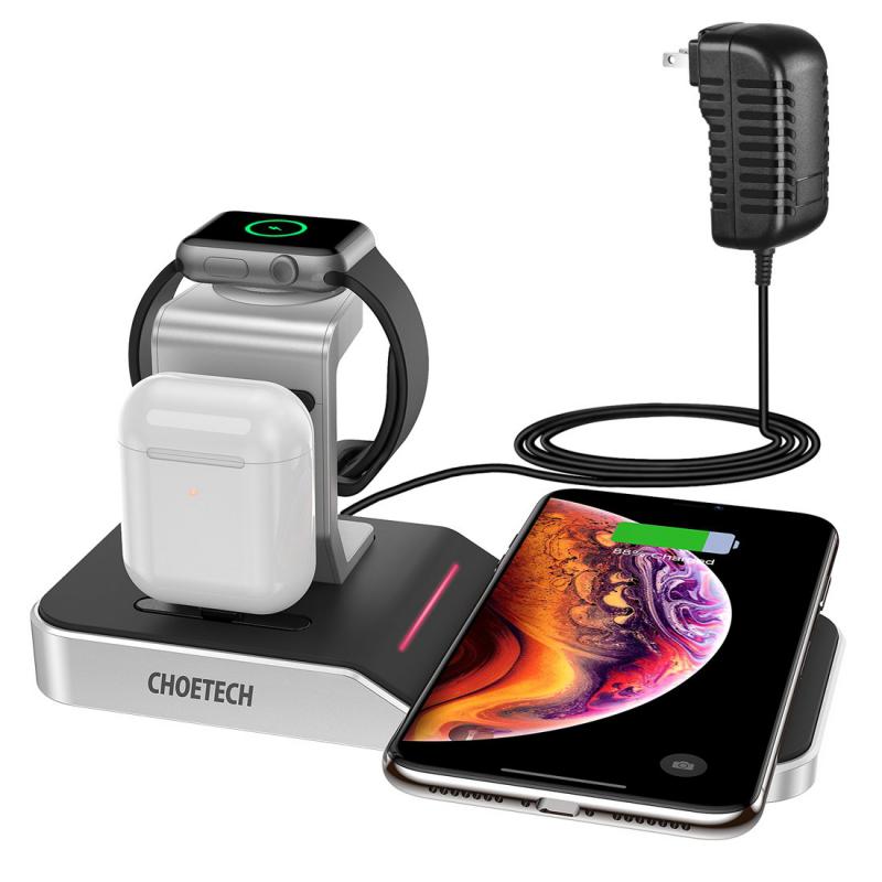CHOETECH T316 4 in 1 iPhone + Apple Watch Wireless Charging Dock (MFi Certified)
