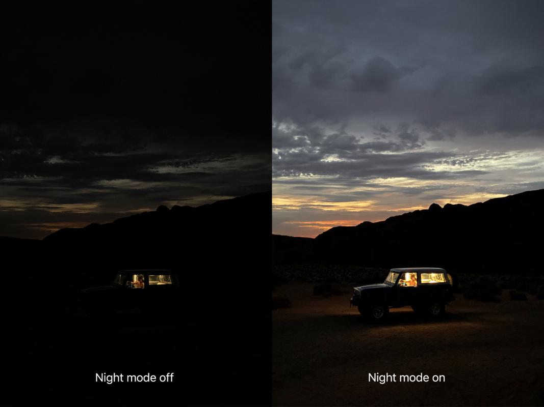 Night mode shot on iPhone 11 Pro. Credit: Apple