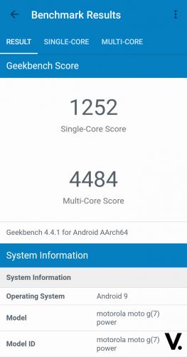 Moto G7 Power benchmark
