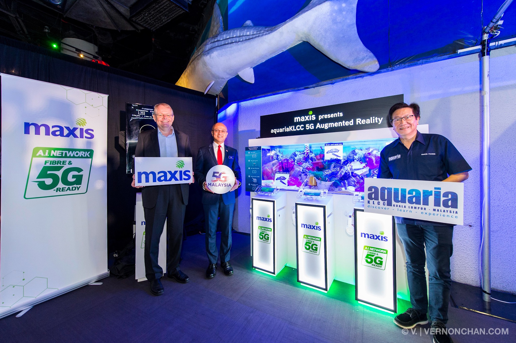 Maxis 5G aquariaKLCC Augmented Reality