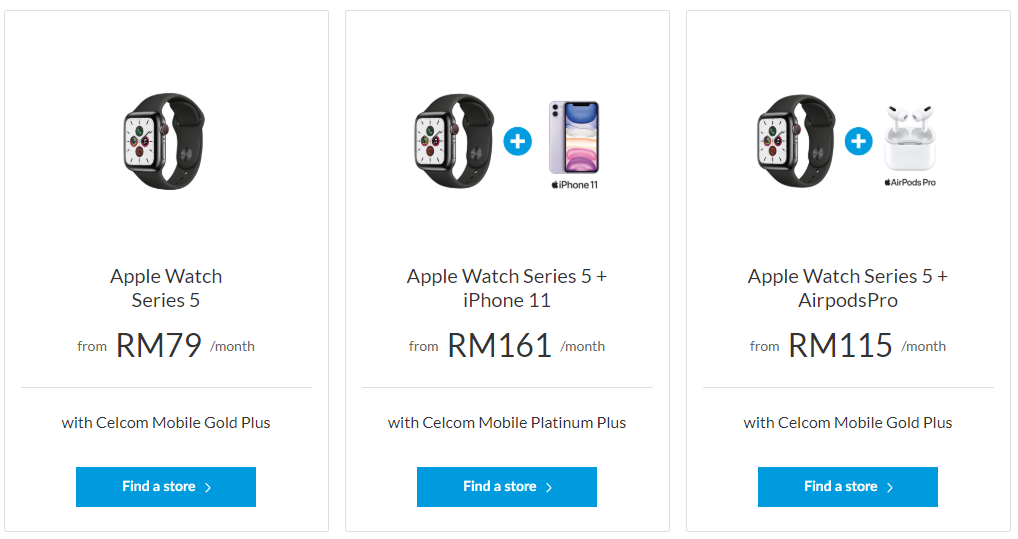 Apple Watch Series 5 Celcom EasyPhone bundles
