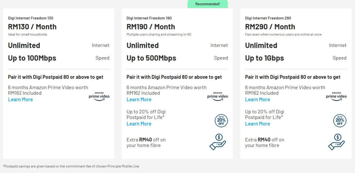 Digi Internet Freedom is all-in-one home fibre and postpaid mobile solution