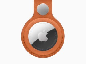 Apple AirTag 2 in finewoven key ring