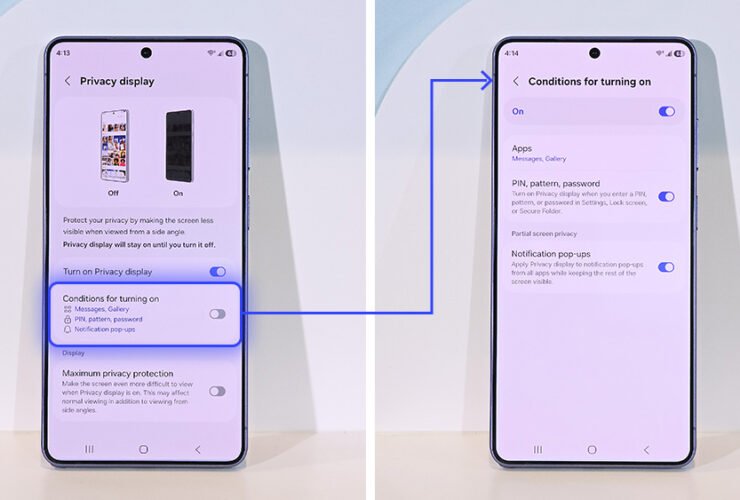 Samsung Galaxy S26 Ultra Privacy Display