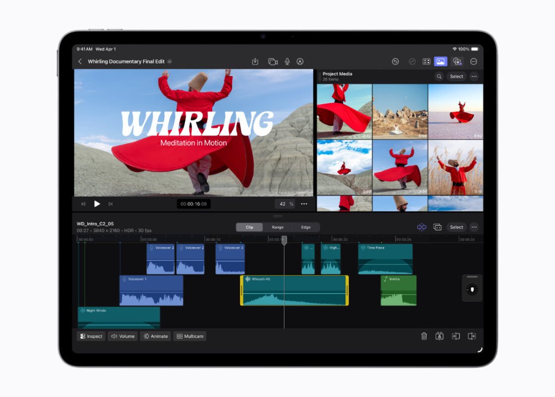 iPad Air M4 Final Cut Pro