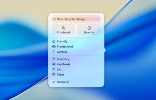 Apple Intelligence Writing Tools