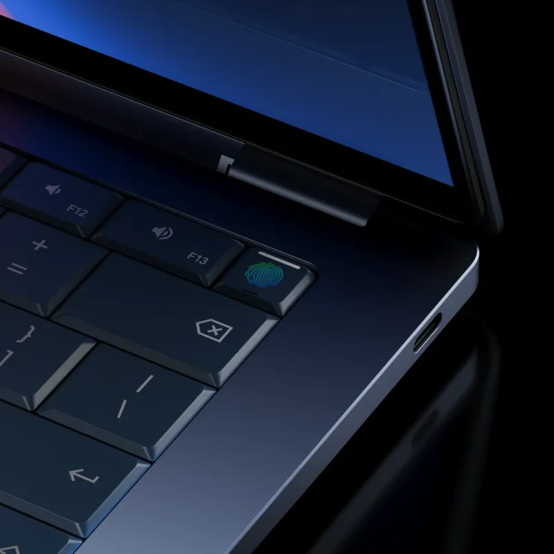 Googlebook fingerprint scanner