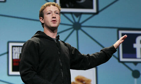 Mark-Zuckerberg-Facebook. Image credit: Guardian.co.uk